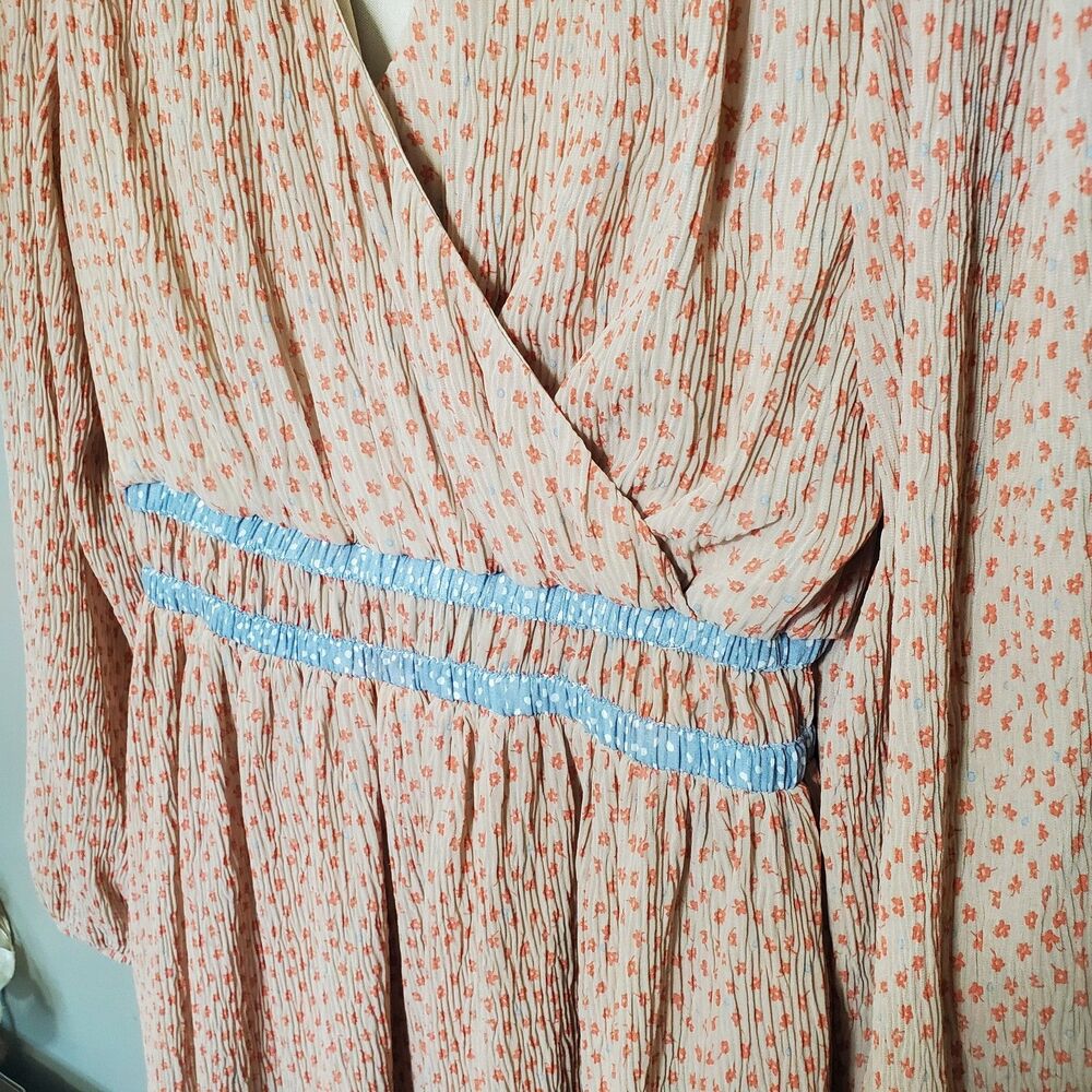 Orange Creek Dress Womens Size Small Floral Midi Cottagecore Prairie Lined - Picture 5 of 13
